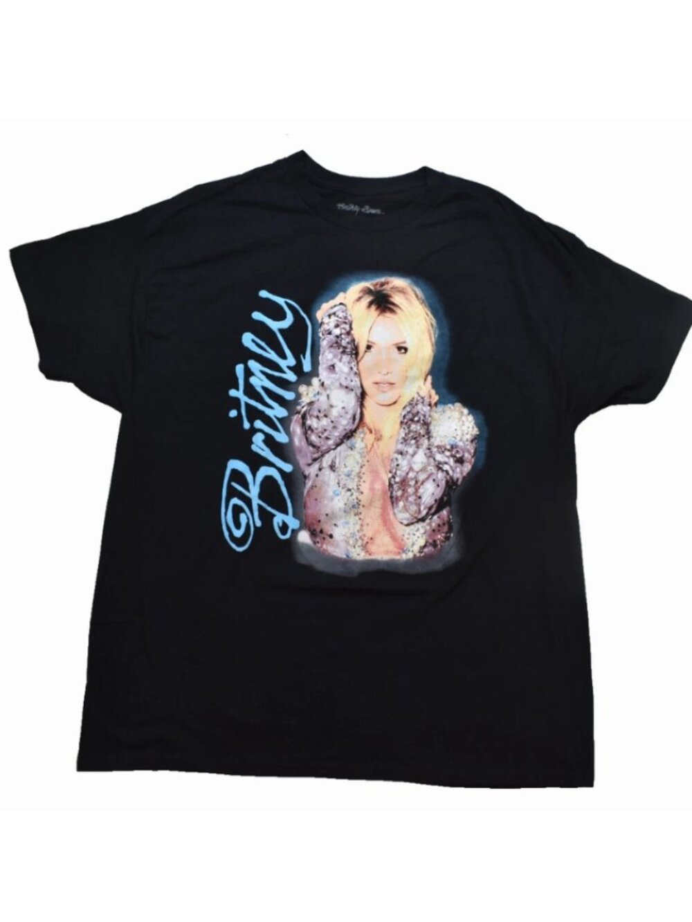 Britney Spears Mens Britney Logo And Photo Official Merch Black Shirt New S-3XL